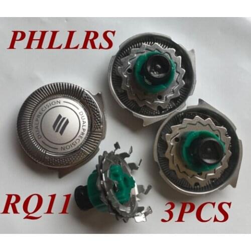 3pcs RQ11 replace head razor blade for philips shaver rq10 rq12 rq32 RQ1250 RQ1260 RQ1280 RQ1290 RQ1250CC RQ1260CC RQ1280CC