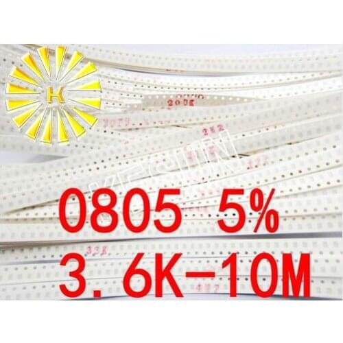 40valuesX50pcs=2000pcs 0805 SMD Resistor Kit Assorted Kit 3.6K-10M ohm 5% Sample Kit Sample bag Fuse