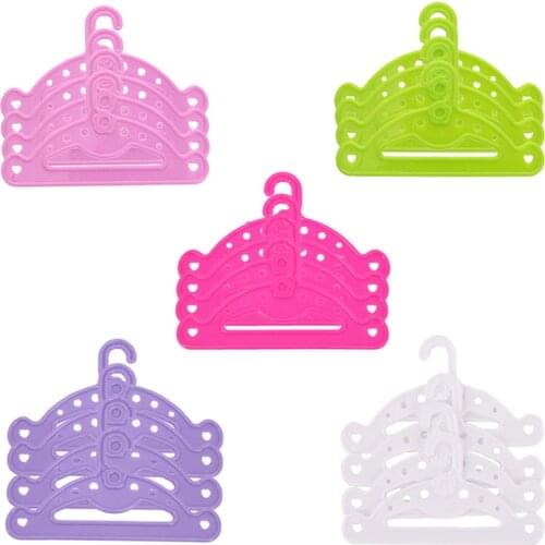 5Pcs/Set Promotion!5Colors Hangers Fit 18 Inch American &43 CM Baby Doll Clothes Accessories,Girls Toys,Generation,Birthday Toy