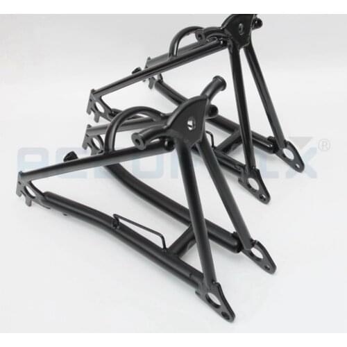 ACEOFFIX Black Rear Triangle for Brompton Folding Bike Frame Steel Rear Rack Bike Acessories Rear Fork Black