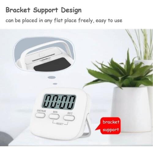 LCD Digital Display Timer Reminder Student Timer Kitchen Baking Countdown Timer Sleeping Stopwatch Household Cooking Alarm Clock