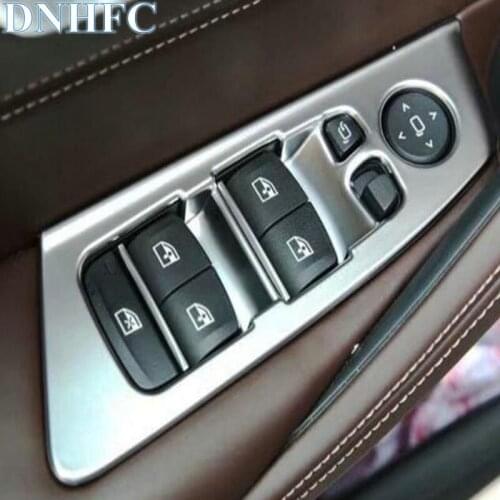 DNHFC Mass ABS Car window lifting switch decorative panel sequins for BMW 5 series 520 525 530 540 G30 G31 2017 2018 LHD