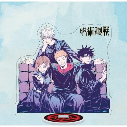 Anime Jujutsu Kaisen Figure Acrylic Stand Model Toys Yuji Itadori&Gojo Satoru Action Figures Decoration Cosplay Collection Gifts