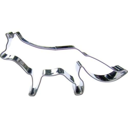 Snow wolf shape cookie cutting molds, baking tools, cake decorating soft candy tools