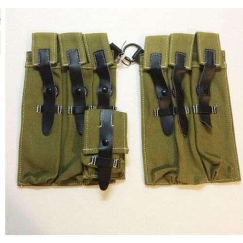 WWII WW2 GERMAN MP38 MP40 ELITE AMMO POUCH CANVAS BAG GREEN COLLECTIBLES CLASSICAL REPRO World military Store
