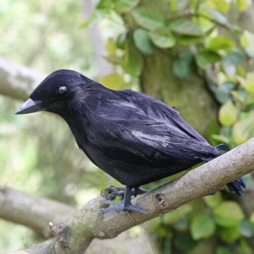 Artificial Simulation Crow Black Bird Raven Prop Decor For Halloween Display Event Party Home Bar Decoration Supplies