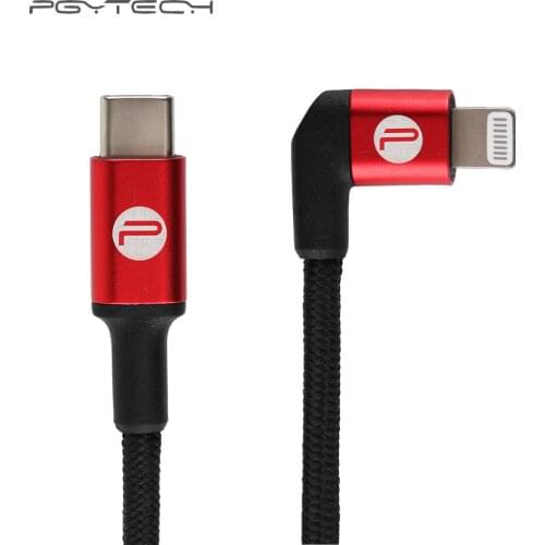 PGYTECH 65cm Action Camera Data Cable Type-C to Type-C/Lightning Charging Cable Adapter Cable Universal Accessories