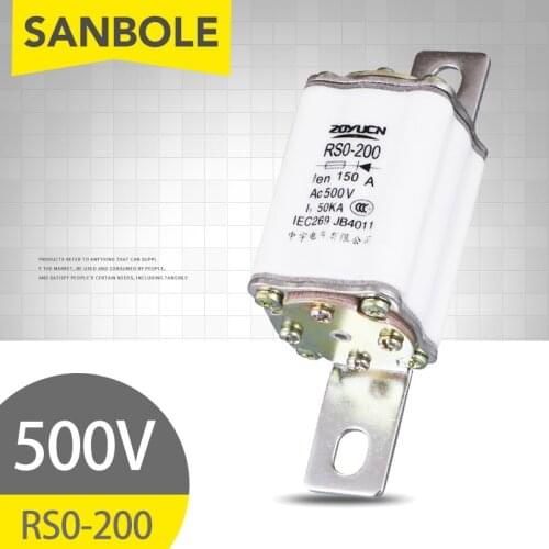 High Strength RS0-200 RS3-200 150A 160A 200A Ceramics Fuse 500V