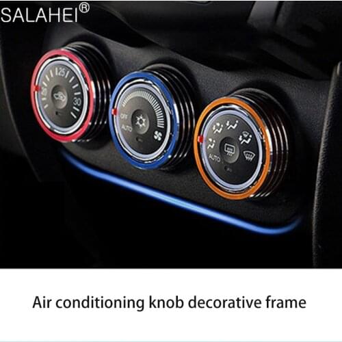 3 pcs Aluminum Alloy Car Air Vent Ring Cover For Mitsubishi New ASX Air Vent Decorative Frame Stickers/Instrument Panel Interior