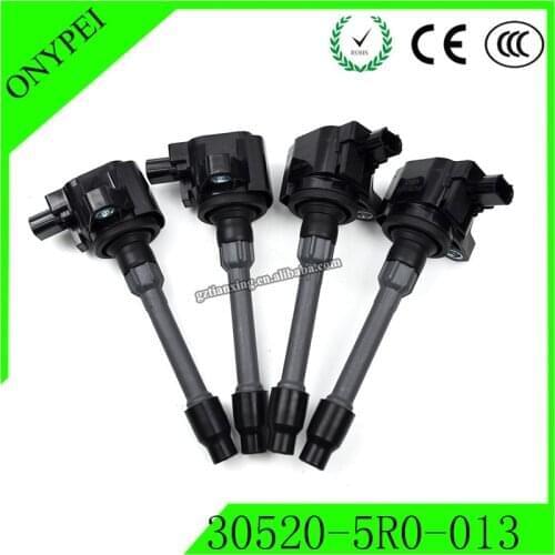 4X 30520-5R0-013 CM11-121A UF-749 Ignition Coil Fit Honda Civic 2.0L Fit 1.5L 2015-2017 305205R0003 305205R0013 CM11121A UF749
