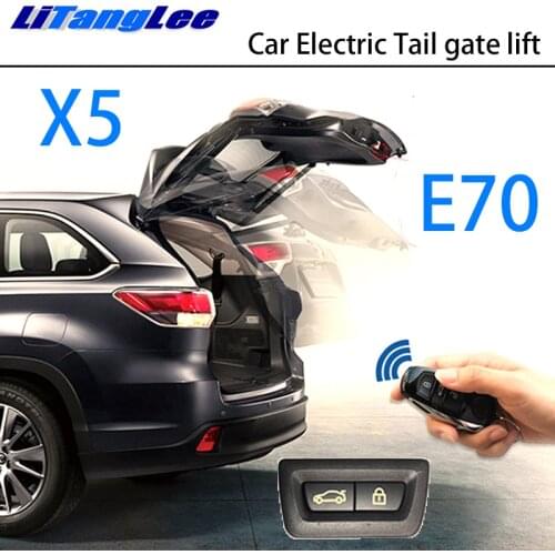 LiTangLee Car Electric Tail Gate Lift Trunk Rear Door Assist System for BMW X5 E70 2007~2013 Original key Remote Control