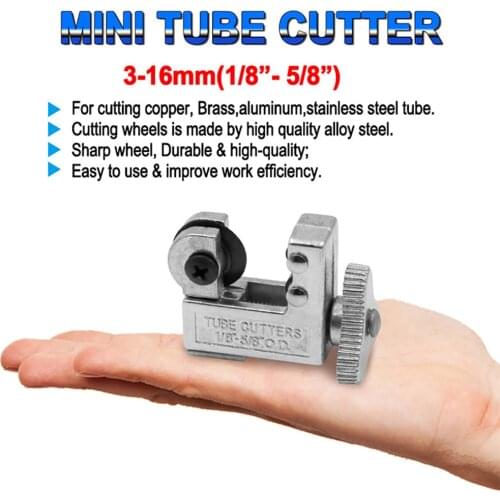 Mini Copper Pipe Cutter 3-16mm Plumbing Tool Shear for Copper and Aluminum Tubes Water-cooled Copper Tube Heavy Duty Cutter