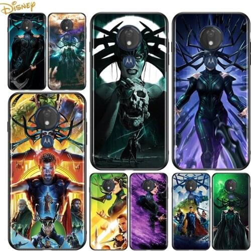 Hela marvel cool for Motorola G9 G8 G E7 E6 One Play Marco Hyper Fusion Stylus Power Edge Plus Soft Black Phone Case