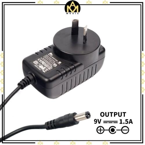 New Power Charger 9V 1.5A AU Plug Power Adapter Guitar Effect Device Pedal Power Supply Guitar Accessories