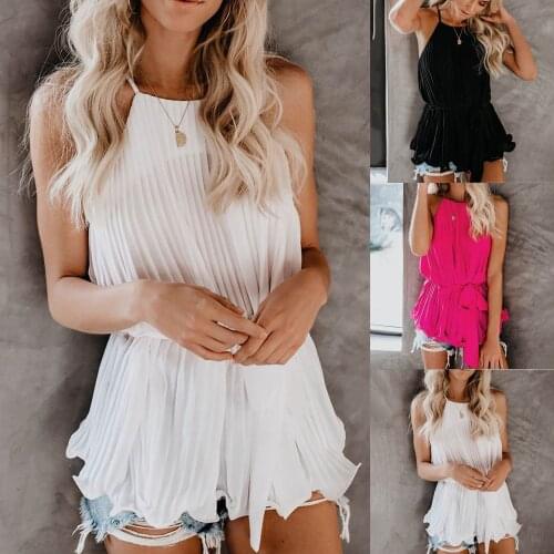 Summer new 2021 fashion womens top fashion womens solid color Sleeveless Top Casual crew neck vest roupas femininas com frete