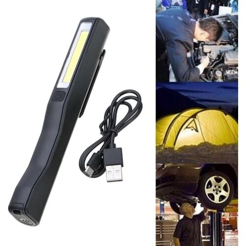 New Rechargeable LED COB Portable Camping Work Inspection Light Lamp Hand Torch Magnetic for Household Workshop Automobile Campi