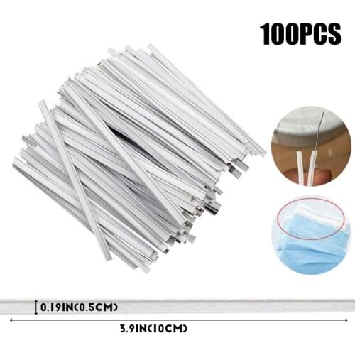 Plastic Nose Wire for DIY Making, Double Wire Nose Strips, Face DIY Making 100PC