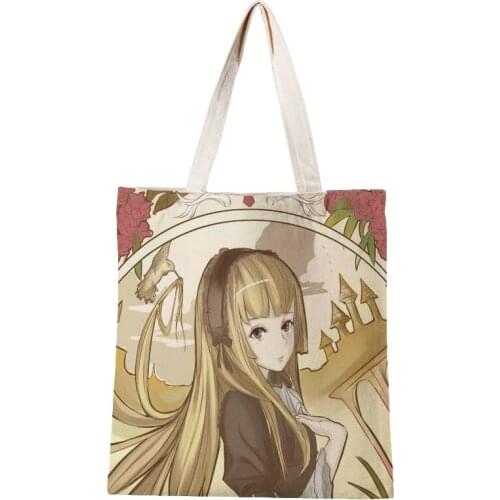 Custom GOSICK Shopping Bag Graphic Tote Harajuku Shopper Bag Women Canvas Shoulder Bag Female Ulzzang Eco 30*35cm