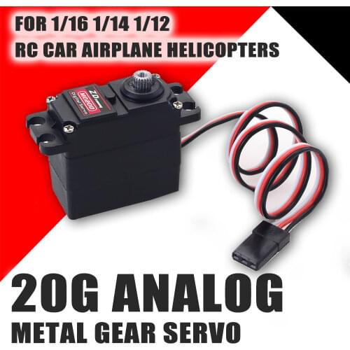 SURPASS HOBBY 20g Metal Gear Servo M0200 Baja for 1/16 1/14 1/12 RC Car Carson WPL Wltoys HSP JJRC ZD Racing RC Buggy Truck