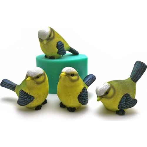 Bird Silicone Molds 3D Stereo Parrot Silicone Molds use to Make Cakes, Soaps, Puddings, Chocolates, Candles and other Crafts