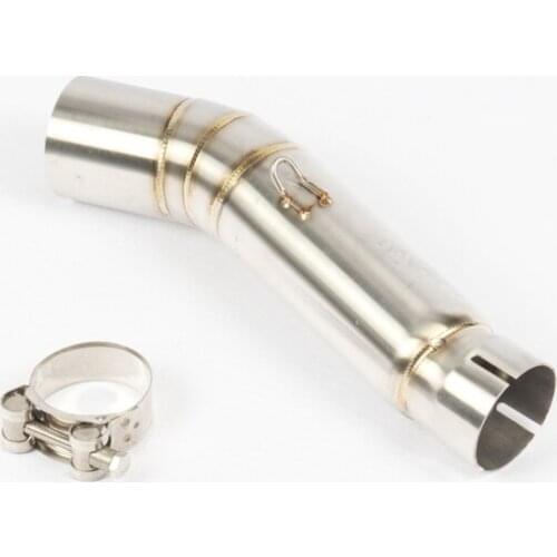 Slip On Motorcycle Exhaust Mid Connect Pipe Middle Tube Stainless Steel For Honda CBR500 CB500F CBR500X 2013-2019