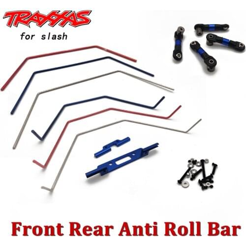 Sway Bar Front Rear Anti Roll Bars Balance Kit Upgrade Parts for 1/10 RC Car Traxxas Slash 2wd 4wd 4x4 Crawler Truck Trx4 Racing