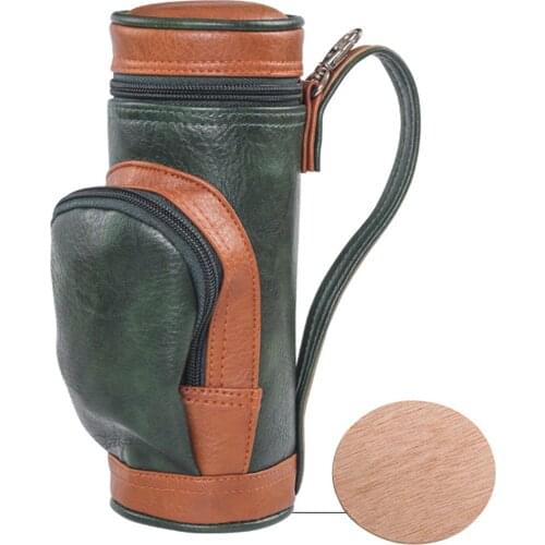 Golf Bag Cigar Holder Case W/ Cigar Cutter and Humidifier Gift for Men Cigar