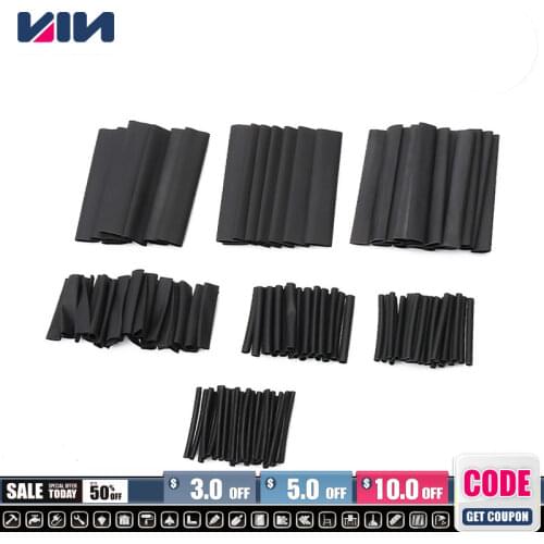 127 Pcs Heat Shrink Tube Sleeving Tube Kit Electrical Connection Wire Tubing Wrap Cable Cover Sleeve Protector Waterproof Pipe