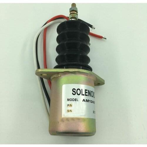 Fuel Stop Solenoid AM124379 for John Deere 415 455 F915 F925 F935 Front Mower 6months Warranty