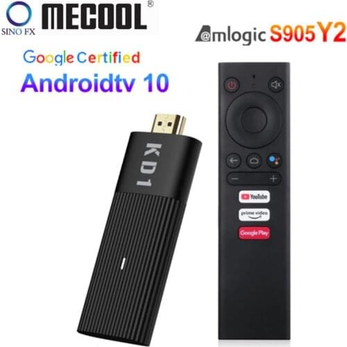 Mecool KD1 Android 10.0 TV Stick 2GB 16GB Amlogic S905Y2 Dual WiFi 2.4G/5G BT4.2 Google Certificated Smart Mini Media Player
