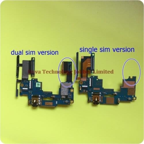 Wyieno 802W Volume Board Flex For HTC One M7 Headphone Port Audio Jack Flex Cable Dual single Sim Parts + Tracking