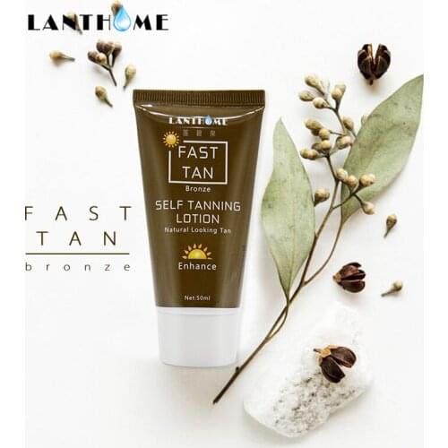 2pcs Bronzer Body Self Sun Tanning Enhance Lotion Fake Tan Cream Natural Bronzer Sunscreen Tanner Lotion Skin Darken Sun Tan Oil
