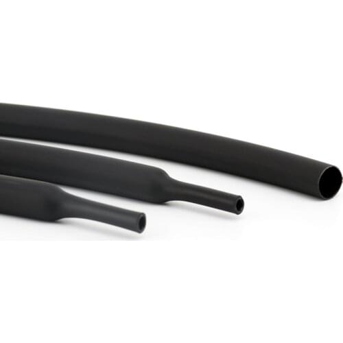 3:1 Heat Shrink Tube with Glue Polyolefin Cable Wire Tubing Sleeving Dia 1.6mm 2.4mm 3.2mm 4.8mm 9.5mm 12.7mm 30mm Black