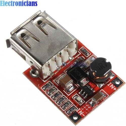 5PCS 3V to 5V 1A Adjustable Step-up Boost Power Supply Module USB DC-DC Converter
