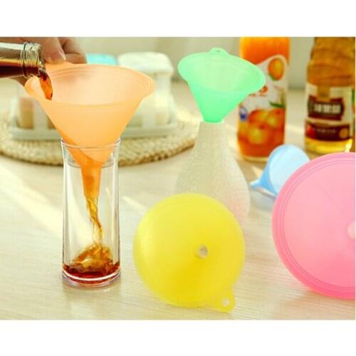 5 Pcs/lot Plastic Funnel Set For General Purpose, Lab Car Kitchen Home Tools, Liquids Dry Goods