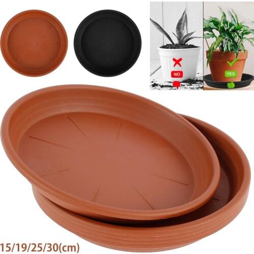 5Pcs Plant Saucer Kit Plastic Plant Trays Duty Flower Pot Tray Waterproof Sturdy Drip Trays Thicker for Garden Indoor Outdoor