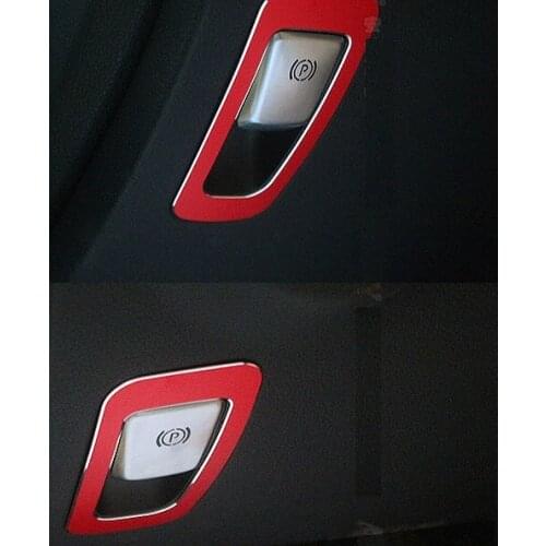 Angelguoguo Car electronic hand brake decorative frame For Mercedes-Benz new C-class GLC class
