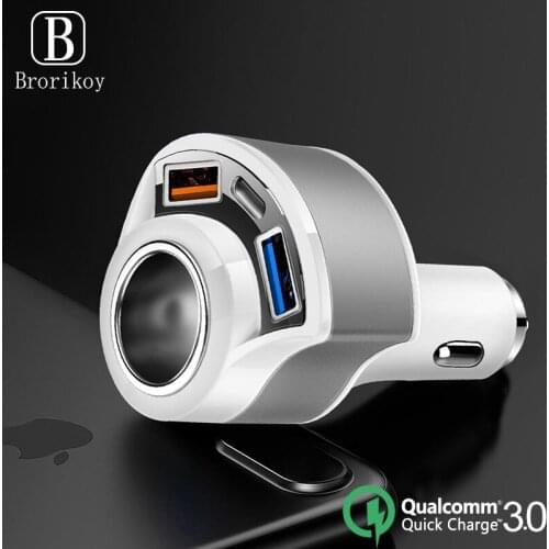 QC3.0 Fast Chargers Car Charging for iPhone 11 Pro Xs 8 Samsung S20 Huawei Mobile Phone Type-C PD USB-C Auto Quick Charge 3.0