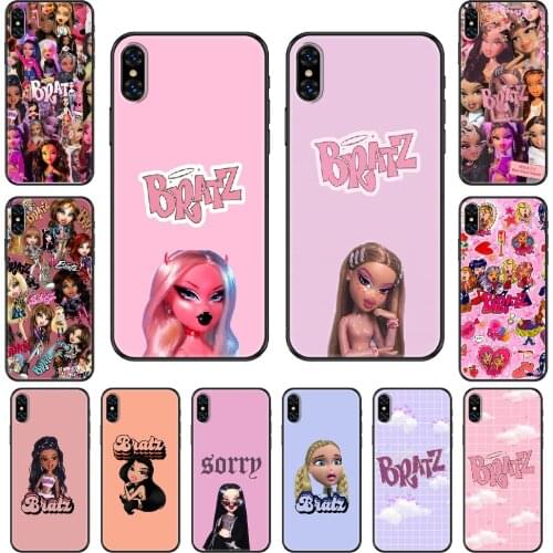 Lovely Doll Bratz Phone Case Cover Hull For iphone 5 5s se 2 6 6s 7 8 12 mini plus X XS XR 11 PRO MAX black art cell cover