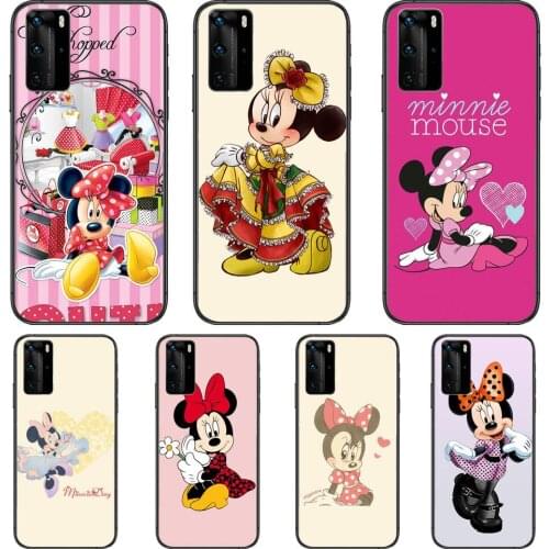 Disney World Mouse Phone Case For Huawei P40 p30 P20 10 9 8 Lite E Pro Plus Black Etui Coque Painting Hoesjes comic fas