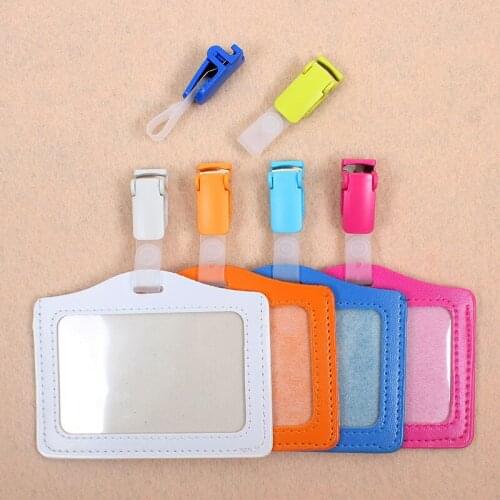 Color Simple Style Crosswise Badge Holder Plastic Clip Of Work Cover Badge Reel Creative Nurse Exhibition Enfermera ID Name Card