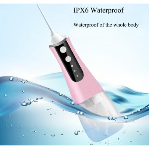 Hot Sale Portable Irrigator Dental Household Teeth Cleaner 350ML High Capacity Dental Water Jet IPX6 Waterproof Water Flosser