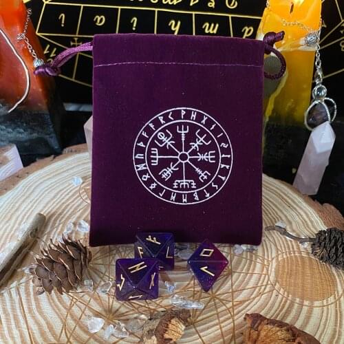 Playing Game Dice Assorted Polyhedral Mirror Dice Sets With Edges Board Games Entertainment 3pcs Dices /+ 1 Storage Bag Games