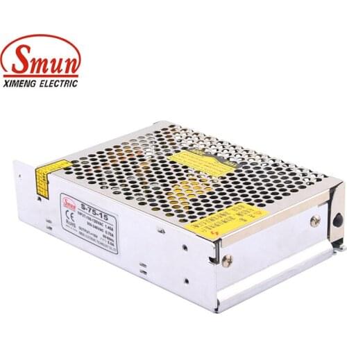 SMUN S-75-15 75W 15V 5A Switching LED DC Power Supply Non-waterproof LED Driver