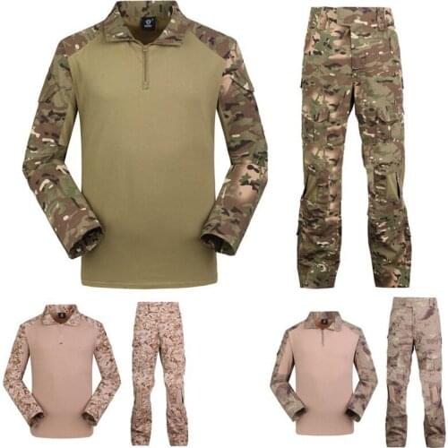 Camo tactical military paintball army combat Sets multicam pants with Frogman 4 colors clothing militare abbigliamento softair