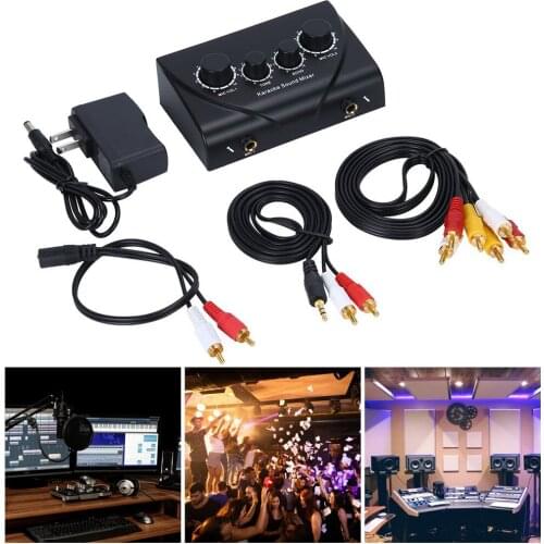 Karaoke Sound Mixer Professional Audio System Portable Mini Digital Audio Sound Karaoke Machine Echo Mixer System Drop Shipping