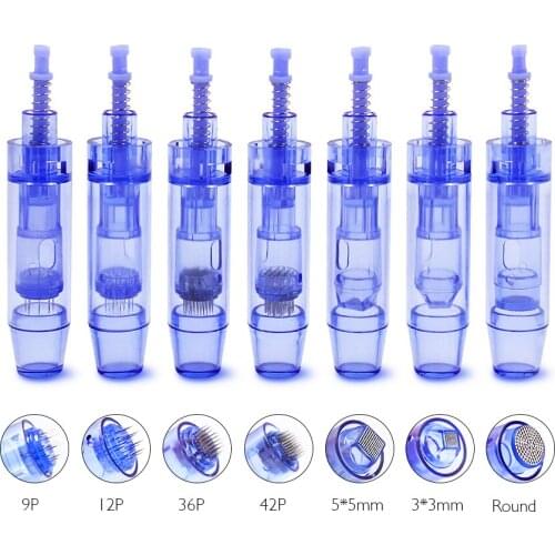 50pcs Micro Needle Cartridges 9 12 36 42 nano For Electric Pen Auto microneedling Tattoo Needle