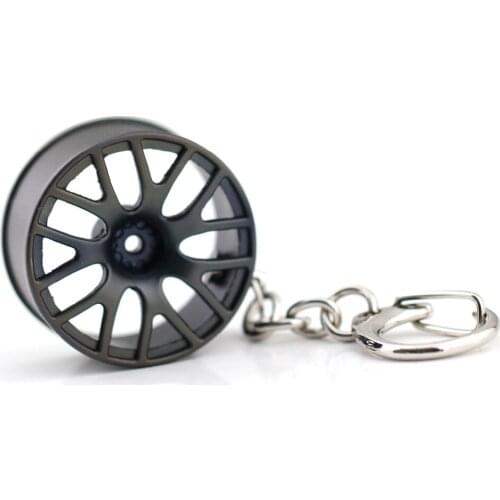 Creative Tree Rake Shape CHAMPION Wheel Tyre Keychain Fashion Accessories Car Part Model Keyring Keyfob Key Chain Ring