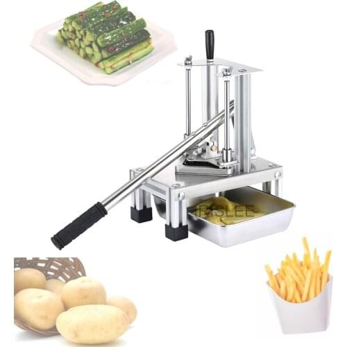 Kitchen Gadgets Stainless Steel Manual French Fries Cutting Machine Cutting Potatoes Cutting Machine Fruit and Vegetable Cuttin