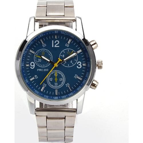 Neutral Quartz Analog Wristwatch Stainless Steel Band Watch Casual Men Fashion Males Watches Round Dial Clock Gift For Friends